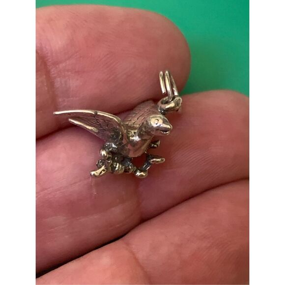 Partridge in a Pear Tree Calling Bird Sterling Silver Jewelry Charm #song - Picture 2 of 5